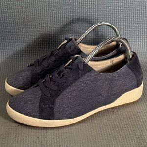 DANSKO Olisa Blue Denim Canvas Lace-up Sneakers Women’s Size EU 38 US 7.5